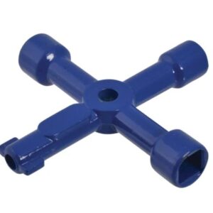 Faithfull 4-Way Services Utility Meter Key FAISUKEY