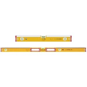 Stabila Bricklayers Twin Set 2ft + 4ft with Protection 196K 2-Piece Level Set (60cm & 120cm)